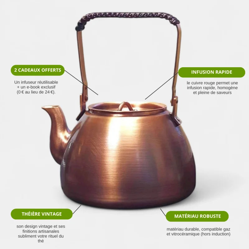 Théière Anglaise En Laiton