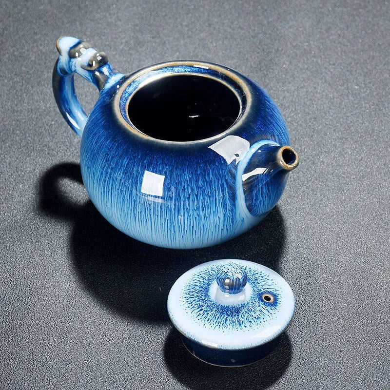 Théière Bleue Céramique