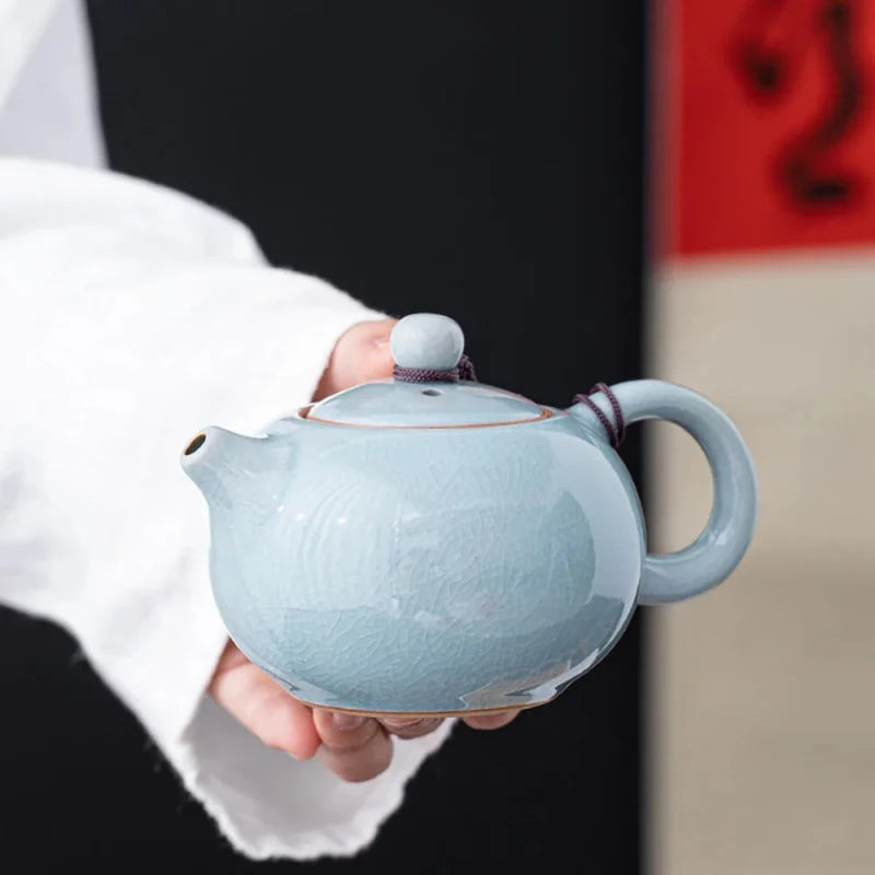 Théière Chinoise Porcelaine Bleue