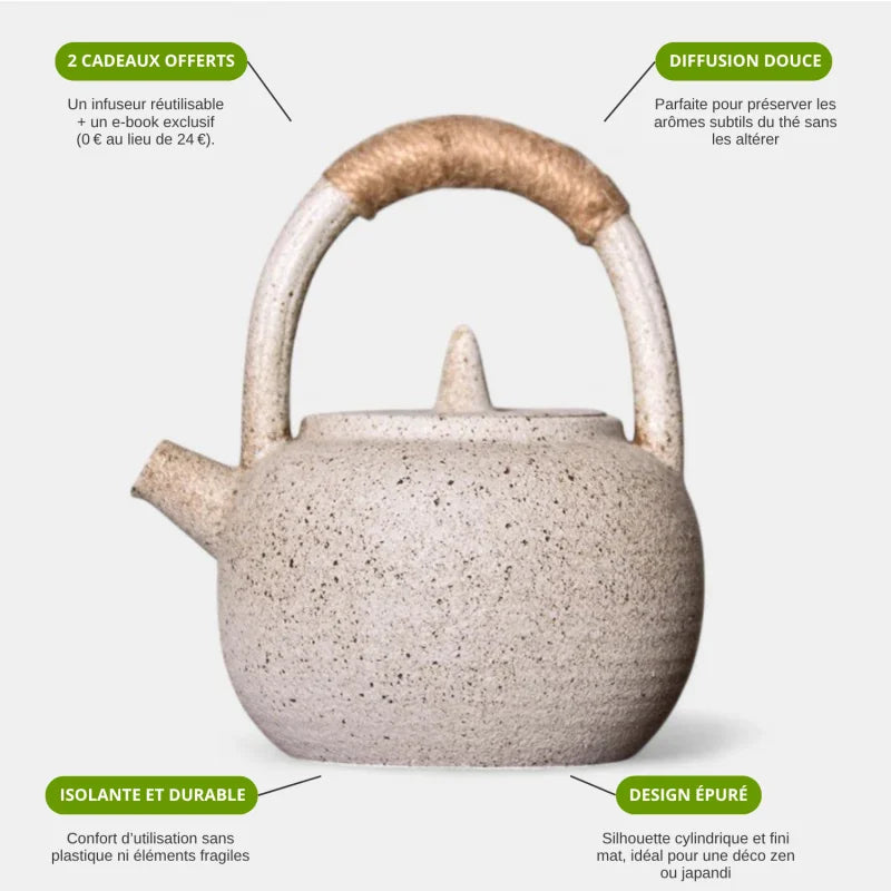 Théière Cylindrique Céramique