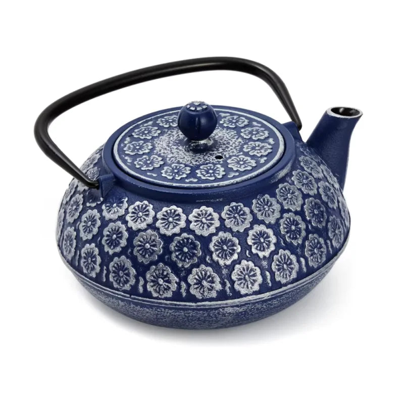 Théière En Fonte Bleu