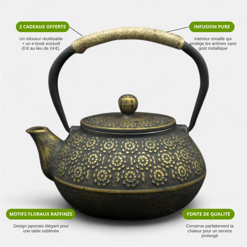 Théière En Fonte Émaillée