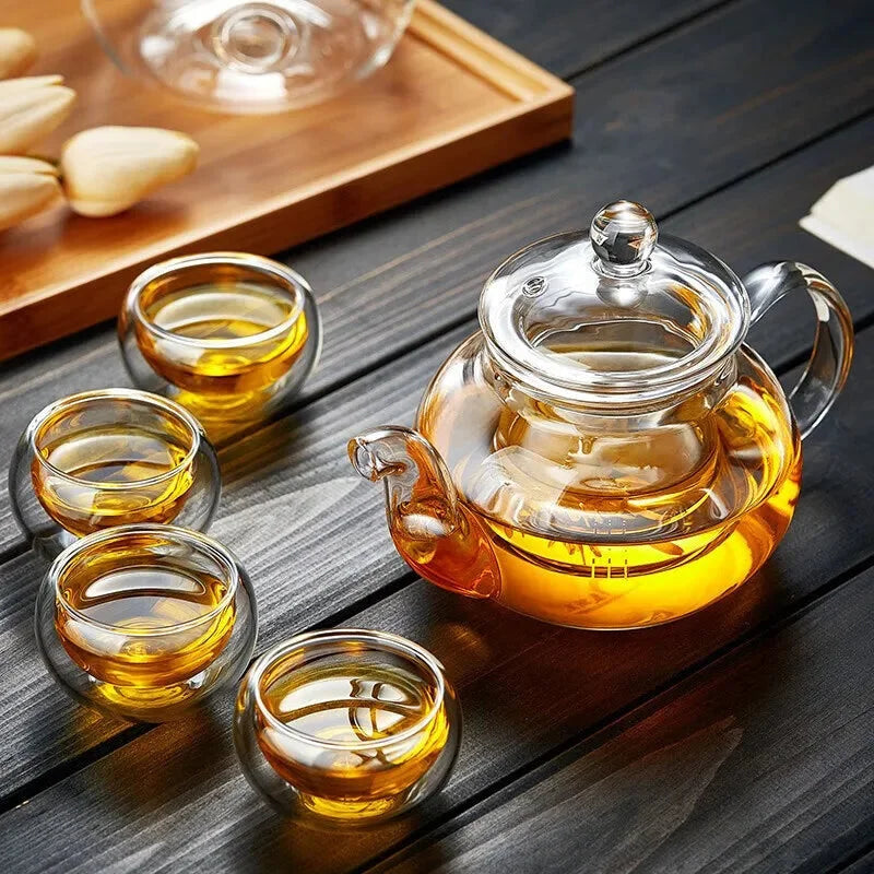 Théière En Verre Avec Filtre