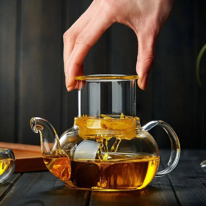 Théière En Verre Avec Filtre