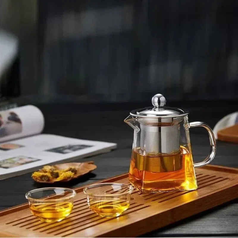 Théière En Verre Avec Infuseur