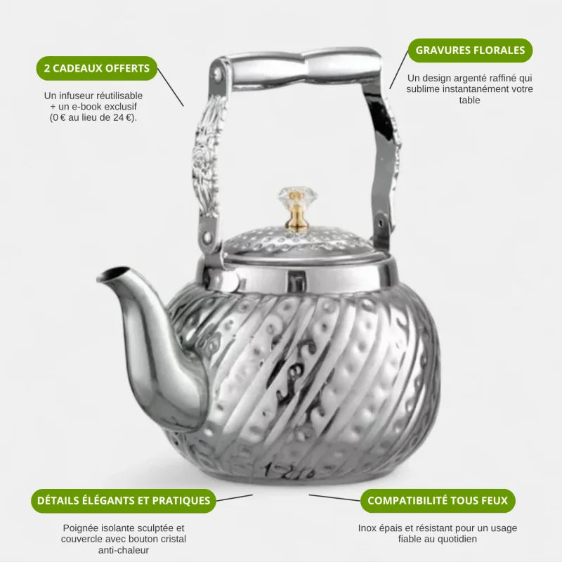 Théière Marocaine En Argent