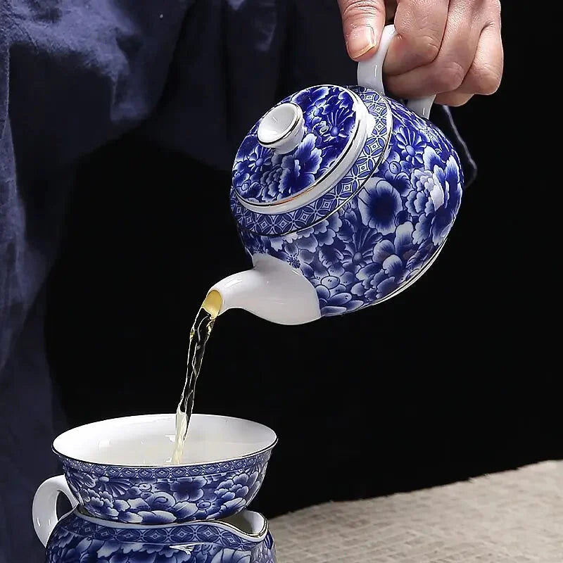 Théière Porcelaine Bleue