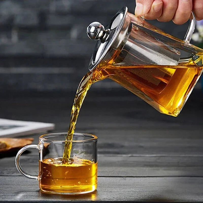Théière En Verre Avec Infuseur