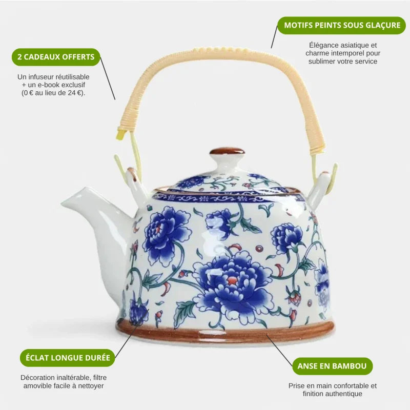 Théière Porcelaine 1 Litre
