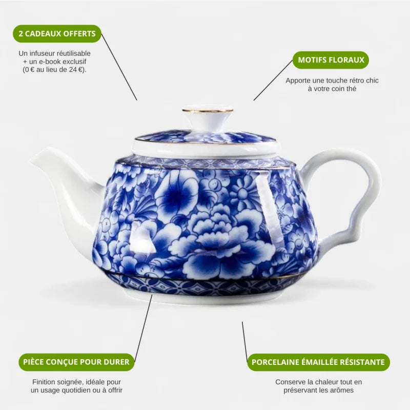 Théière Porcelaine Vintage